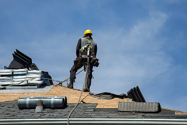 Professional Gutter Installation technician working in Thomasville, PA
